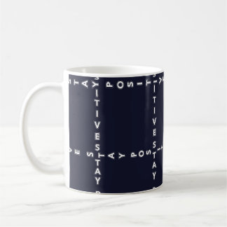 Caneca De Café Padrão 'Positivo' de tendência, verificação de gra