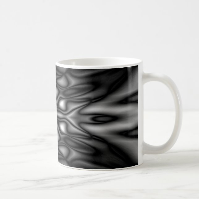 Caneca De Café Padrão preto e branco (Direita)
