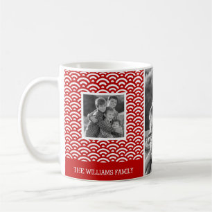 Caneca De Café Padrão Red Japonês   Fotografias e Texto da Fam