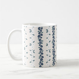 Caneca De Café Padrão Russo do Armário Branco Azul