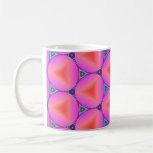 Caneca De Café Padrão sem costura colorido com simples geometria