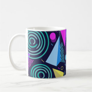 Caneca De Café Padrão sem costura com diferentes tipos de geomet