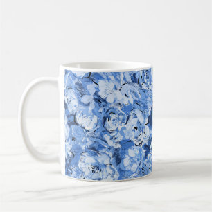 Caneca De Café Padrão sem costura com flores