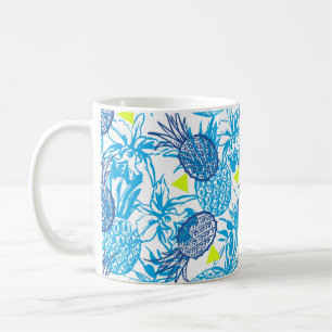 Caneca De Café Padrão sem costura com motivo tropical