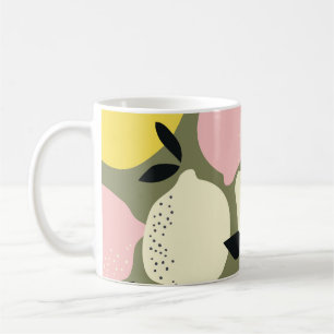 Caneca De Café Padrão sem costura de Frutas de Citros
