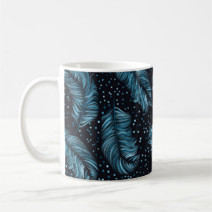 Caneca De Café Padrão sem costura, textura infinita. pena escura