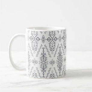 Caneca De Café padrão sem costura vintage em estilo étnico. Tre