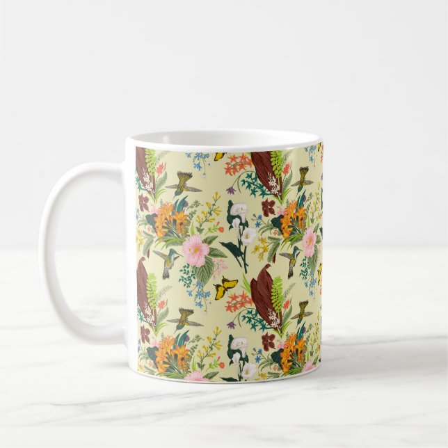 Caneca De Café padrão sem descontinuidades abstrato art para desi (Esquerda)