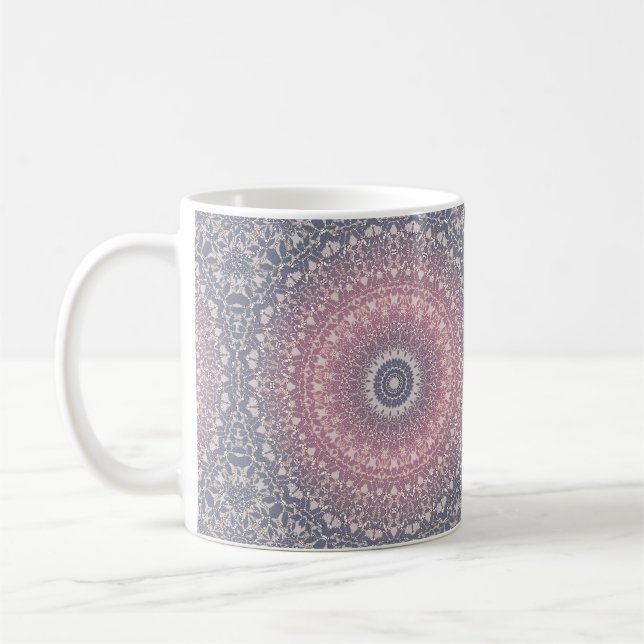 Caneca De Café Padrão sem descontinuidades em abstrato mandala (Esquerda)