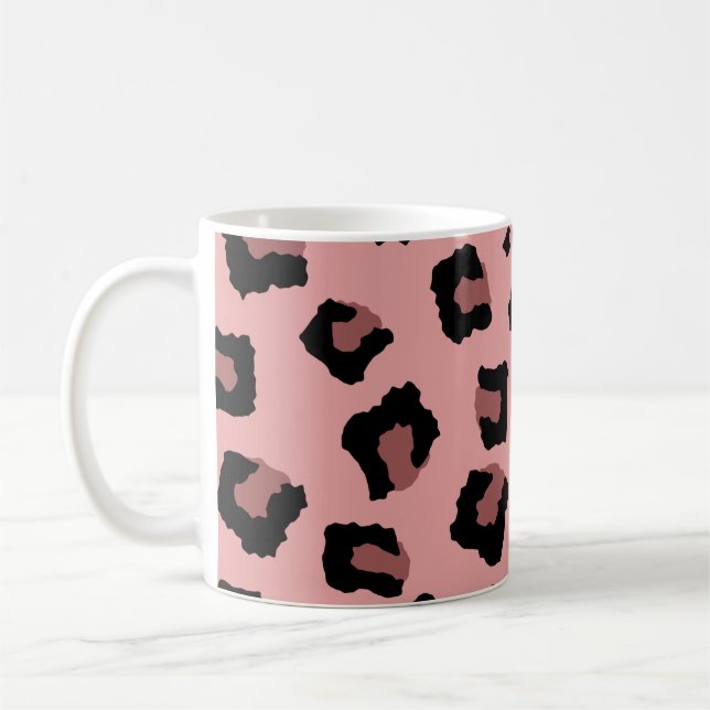 Caneca De Café Padrão sem focas, cor-de-rosa, (Esquerda)