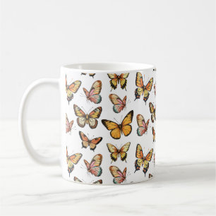 Caneca De Café Padrão Sem Olho De Borboleta. Borboleta Monarca