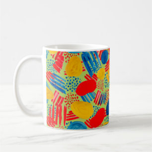 Caneca De Café Padrão sem soldadura por aquarelas com desenho si