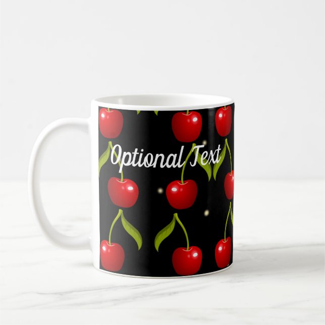 Caneca De Café Padrão Shiny Cherries (Esquerda)