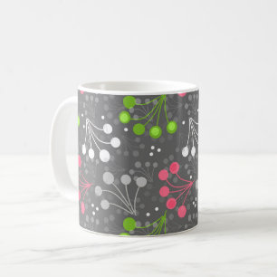 Caneca De Café Padrão simples de baga multicolorido retrô anos se