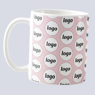 Caneca De Café Padrão Simples de Logotipo de Marcação Empresarial