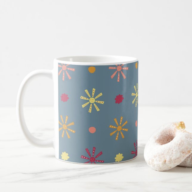 Caneca De Café padrão solar (Com Donut)