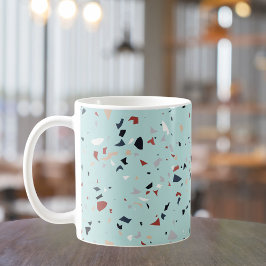 Caneca De Café Padrão Terrazzo do Meio século moderno