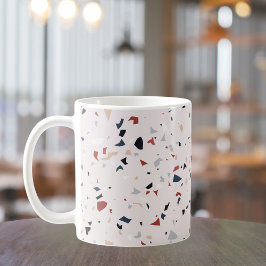 Caneca De Café Padrão Terrazzo do Meio século moderno
