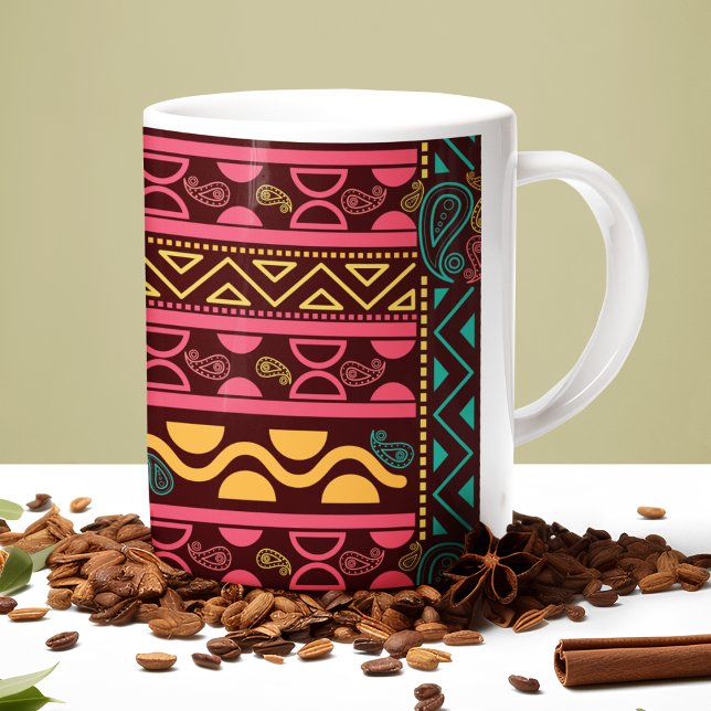 Caneca De Café Padrão Tradicional Tribal (Mugs)