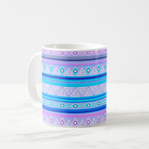 Caneca De Café padrão tribal étnico geométrico do índio americano
