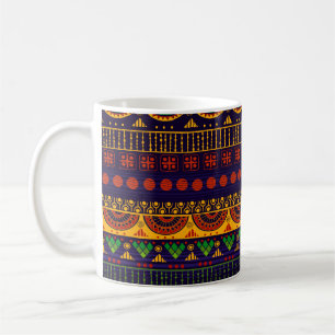 Caneca De Café Padrão tribal perfeito. 