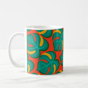 Caneca De Café Padrão Tropical Fiesta