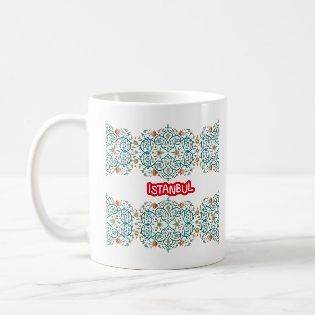 Caneca De Café Padrão Turco Oriental Istambul (Esquerda)