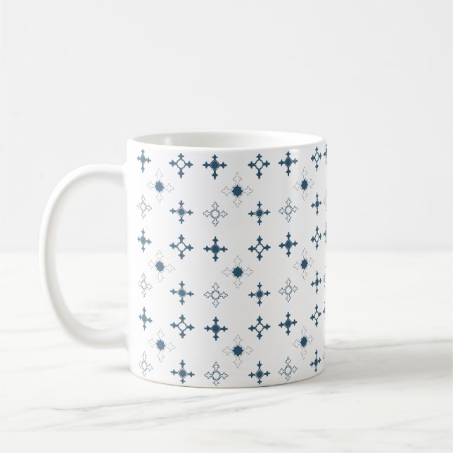 Caneca De Café Padrão uniforme azul-islâmico (Esquerda)