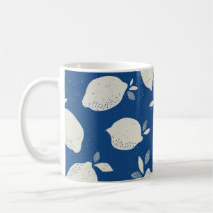 Caneca De Café padrão uniforme com frutas de citrinos