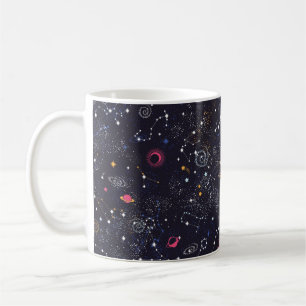 Caneca De Café Padrão uniforme da constelação de Galáxias Esp