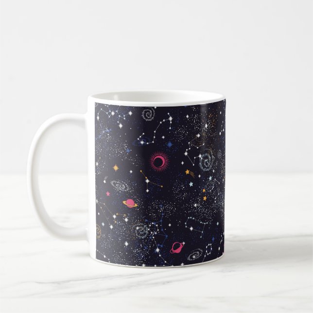 Caneca De Café Padrão uniforme da constelação de Galáxias Espacia (Esquerda)