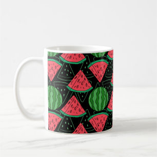 Caneca De Café padrão uniforme de fruta   padrão da superfície