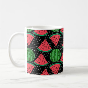 Caneca De Café padrão uniforme de fruta   Padrão da superfície
