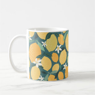 Caneca De Café Padrão uniforme de frutas de limão