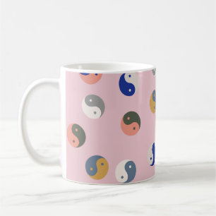 Caneca De Café Padrão uniforme de Yin e Yang, espiritual repetí