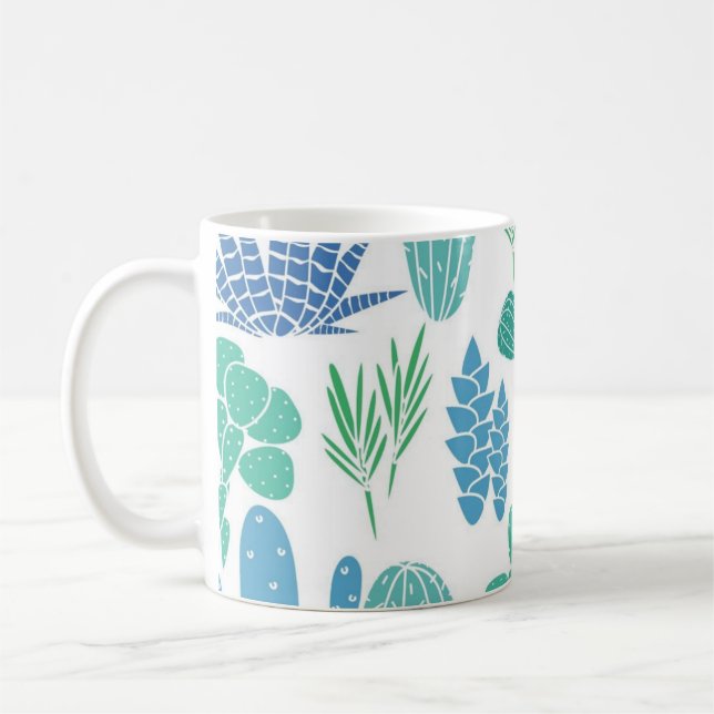 Caneca De Café Padrão vegetal (Esquerda)