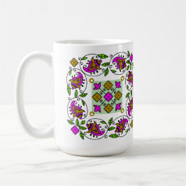 Caneca De Café padrão vintage definitivo