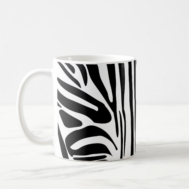 Caneca De Café Padrão zebra (Esquerda)