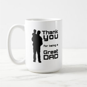Caneca De Café Padre e Child Silhouette Gif de Pai