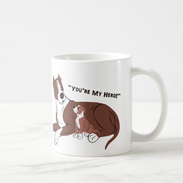 Caneca De Café Padre e Filho Cães (Direita)