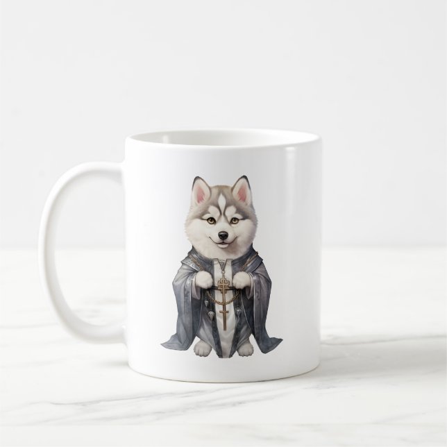 Caneca De Café Padre King Siberian Husky (Esquerda)