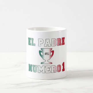 Caneca De Café Padre Número do EL 1 pai #1 no dia dos pais