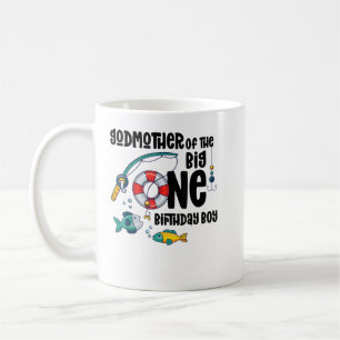 Caneca De Café Padrinha Grande Um Aniversário De Pesca De Garoto 