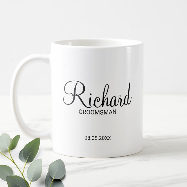 Caneca De Café Padrinho de casamento Personalizado de Script Mode (Criador carregado)