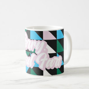 Caneca De Café Padrões Coloridos Desculpe, Estranho Fart Engraçad