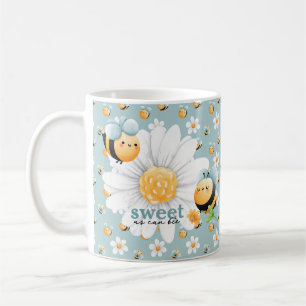 Caneca De Café Padrões de Abelhas de Mel Bonito Personalizados