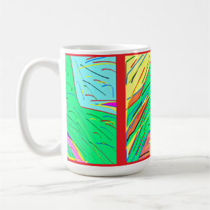 Caneca De Café Padrões de Arte Clássica com Pedra perto de pastéi