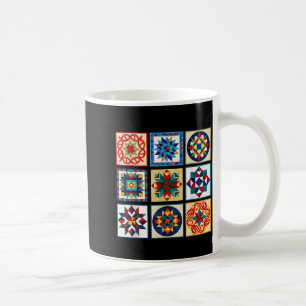 Caneca De Café Padrões de costura de colchas engraçadas Faça uma