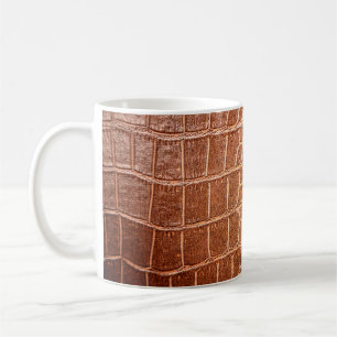 Caneca De Café Padrões de couro crocodilo abstrato,aliado
