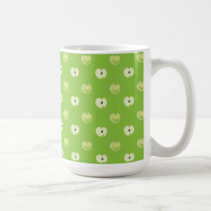 Caneca De Café padrões de maçãs verdes